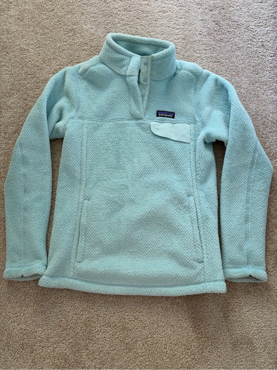 Patagonia Tops - Patagonia Women's Light Blue Fleece Snap-T Pullover Jacket